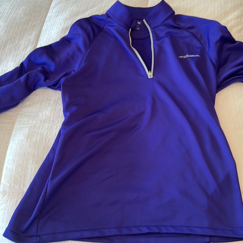 Adidas Large Purple Golf Quarterzip